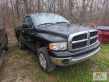 2005 Dodge 1500 pickup, 4WD, PW, PL, A/C, 176K, VIN:1D7HU16D15J602811