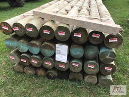 32X 7ft treated fence posts