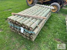 32X 7ft treated fence posts