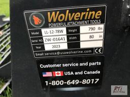 New skid steer mount Wolverine driveway groomer