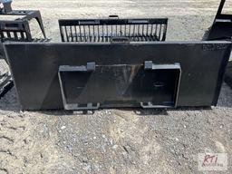 New 84in high capacity skid steer bucket