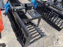 New 76in single cylinder grapple bucket for skid steer