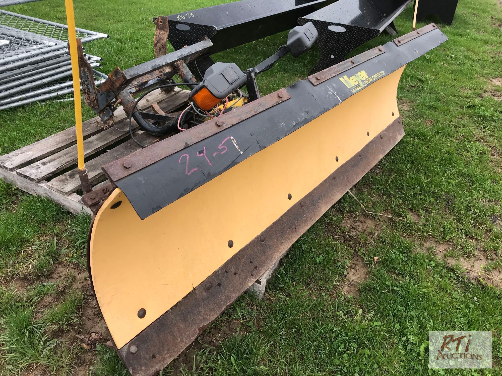 Meyer snow plow for truck