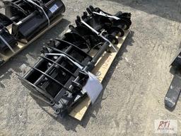 Mini excavator attachment set