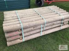 32X 7ft treated fence posts