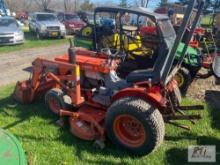 Kubota B7100 compact tractor, 4WD, loader, 60in belly mower, 3170 hours