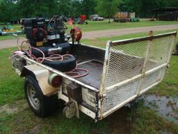 5X8 TRAILER WITH POWER TRAIN COMPRESSOR