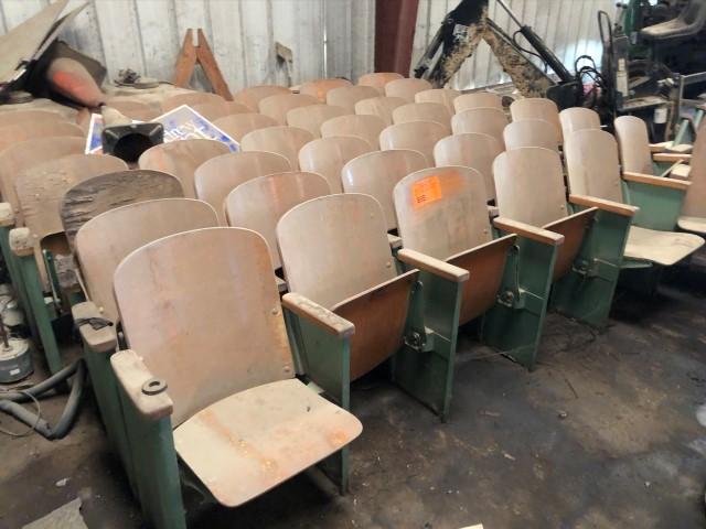 (INOP) (12) 6- SEAT STADIUM SEAT ROWS