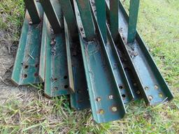 7PC GREEN PALLET RACK 3" CHANNEL