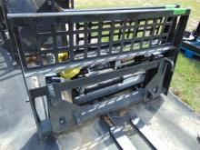 48" SOLID BACK SKID STEER FORK ASSEMBLY