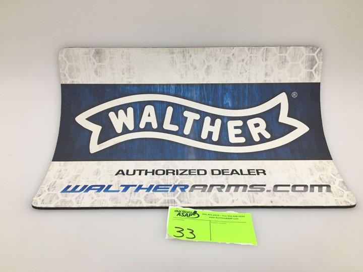 Walther Authorized Dealer Counter Mat, Collectible