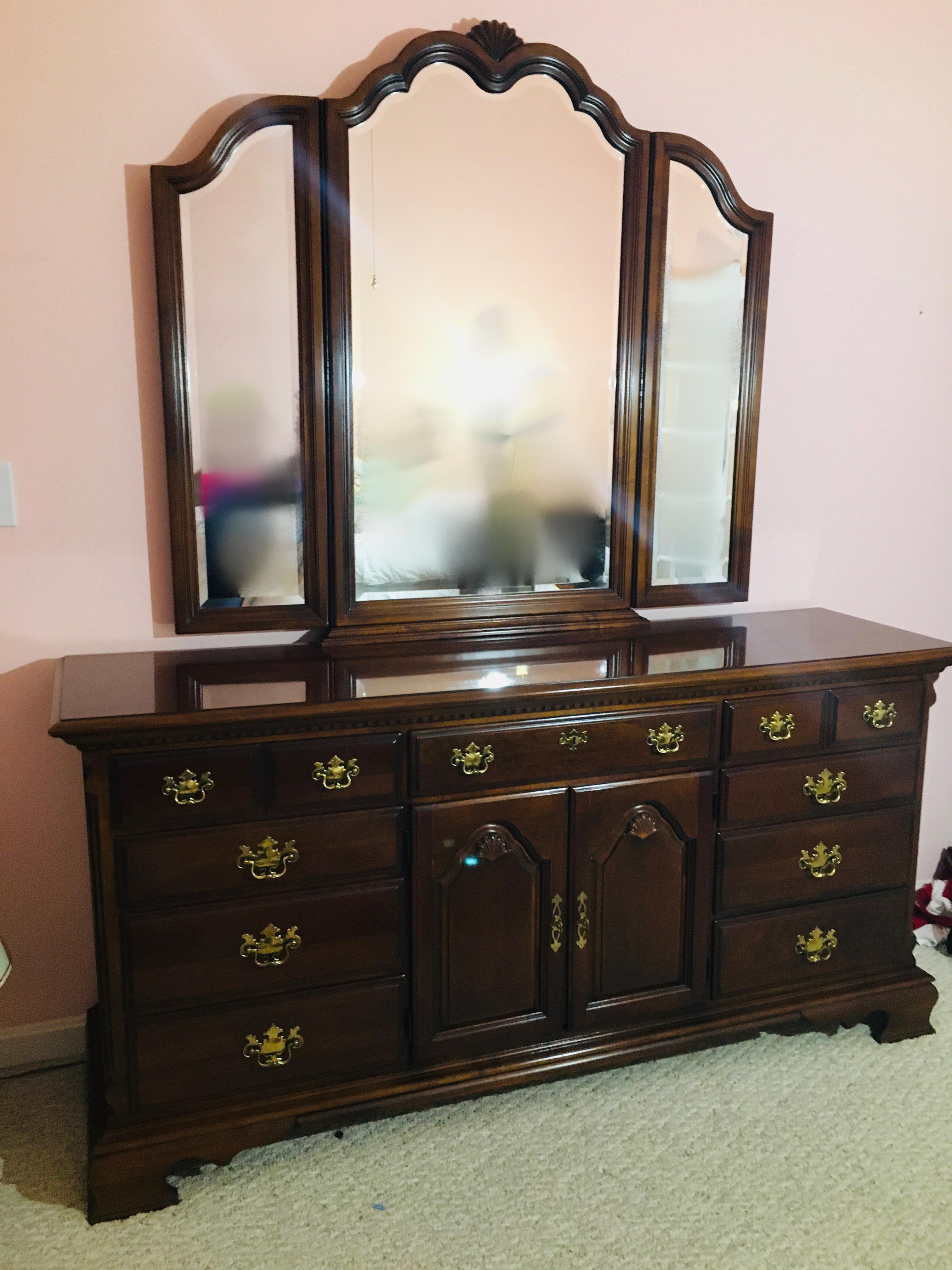 Bed #2 Dresser W/mirror And Chest