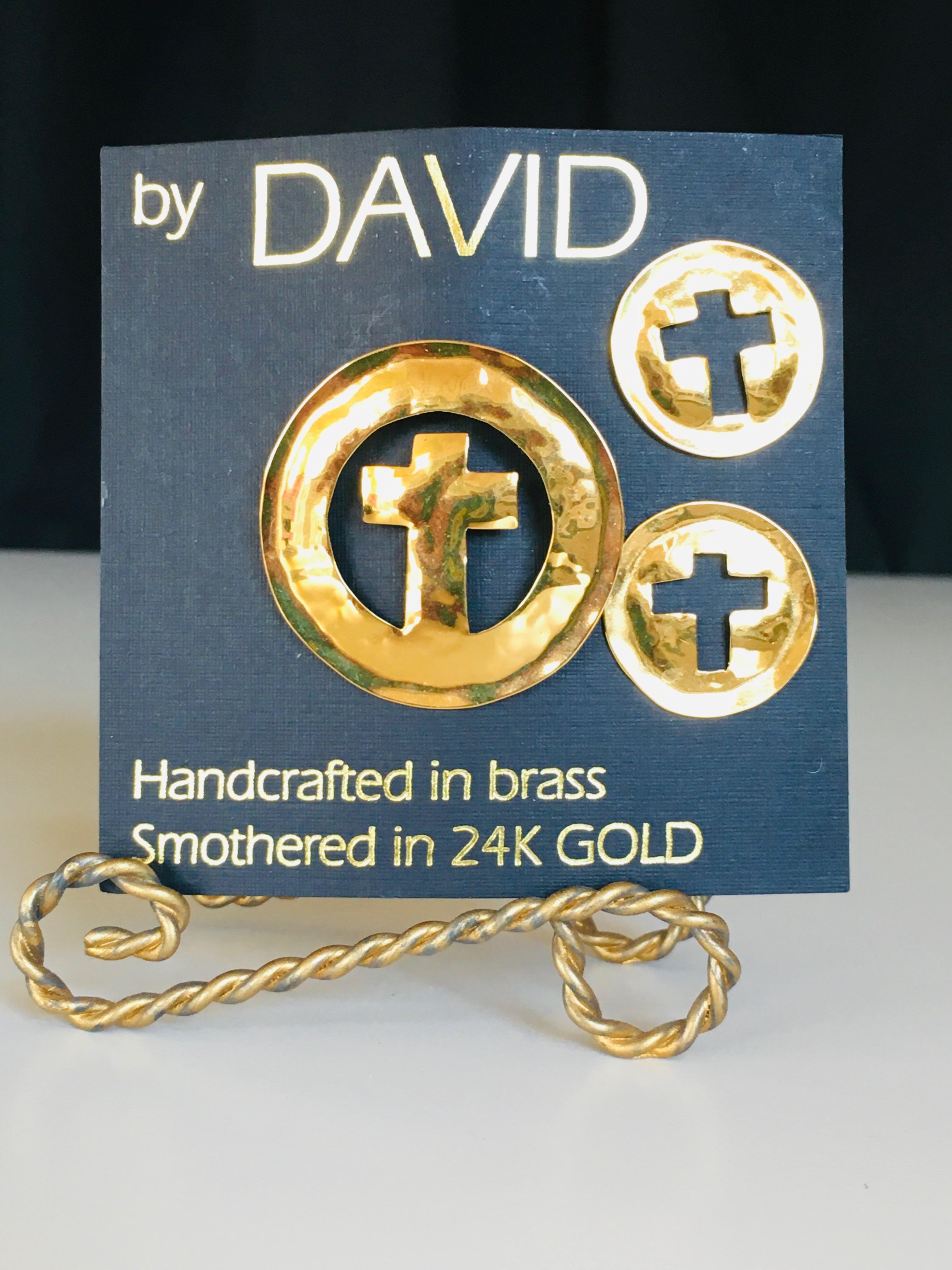 24 KT Gold Smothered over Brass Handcrafted by DAVID
