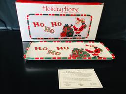 Fitz And Floyd -  Holiday Home - HO HO HO Platter