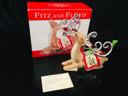 Fitz And Floyd -  Mingle, Jingle, Be Merry DEER FIGURINE #2