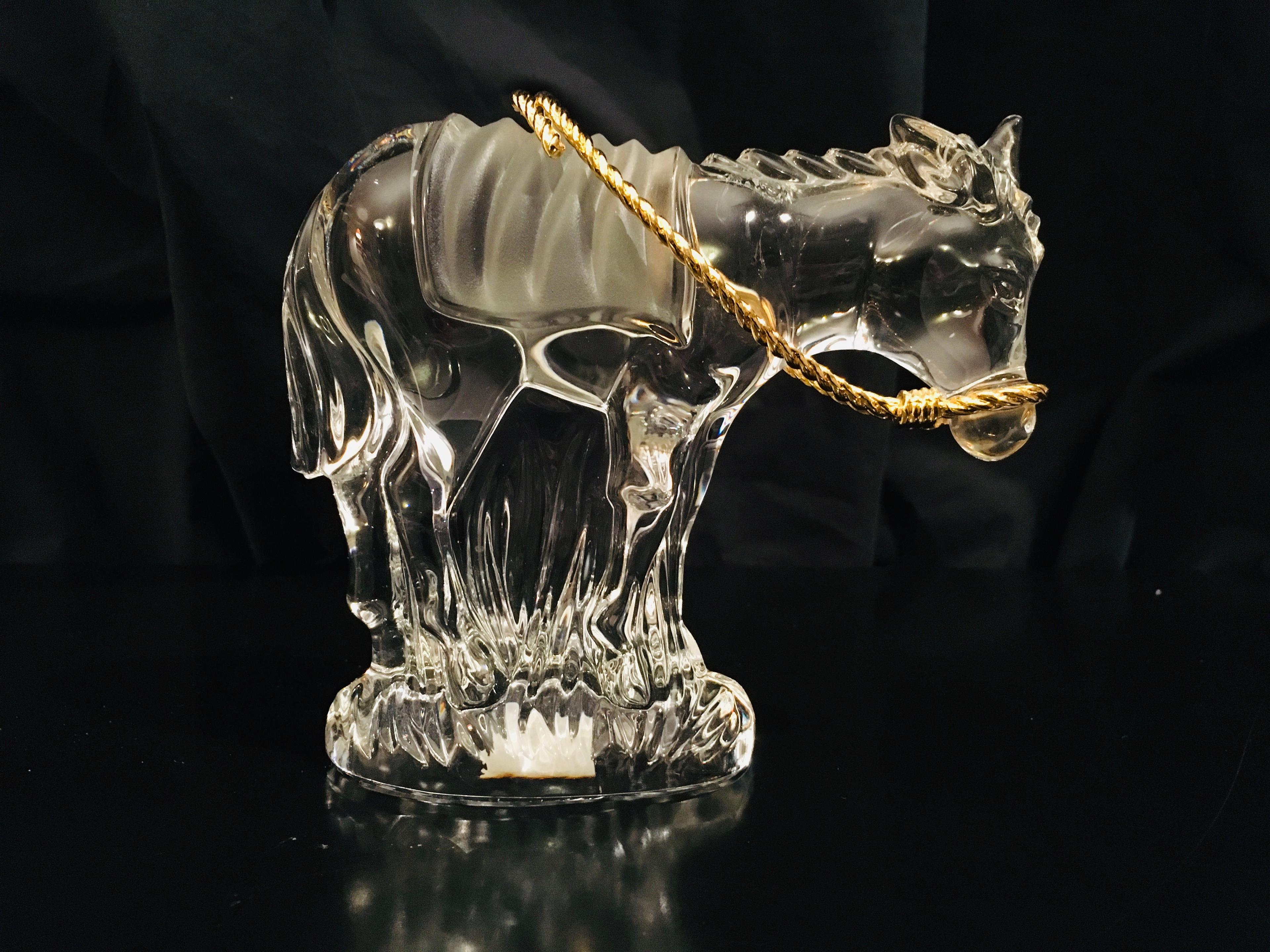 Gorham Crystal NATIVITY DONKEY - Germany