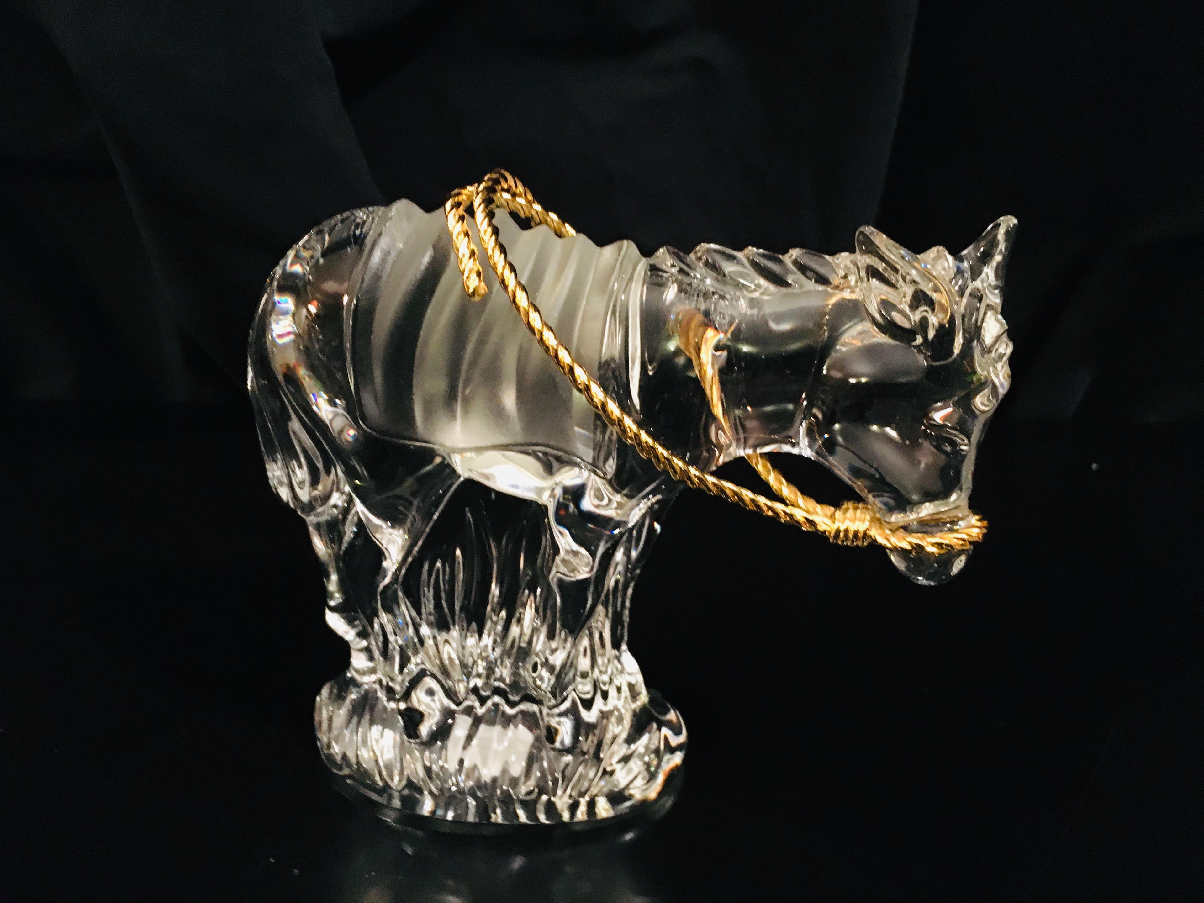 Gorham Crystal NATIVITY DONKEY - Germany