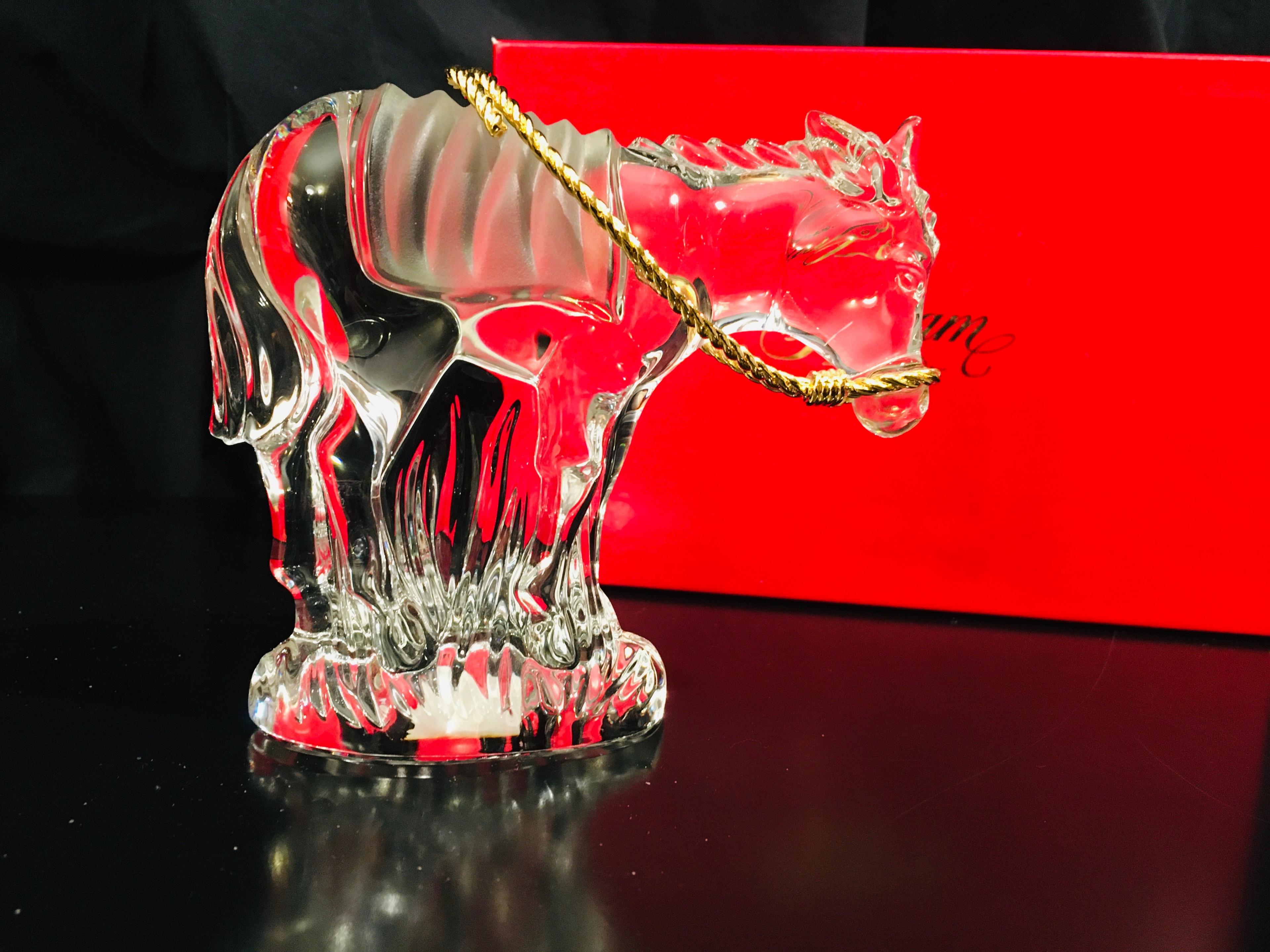 Gorham Crystal NATIVITY DONKEY - Germany