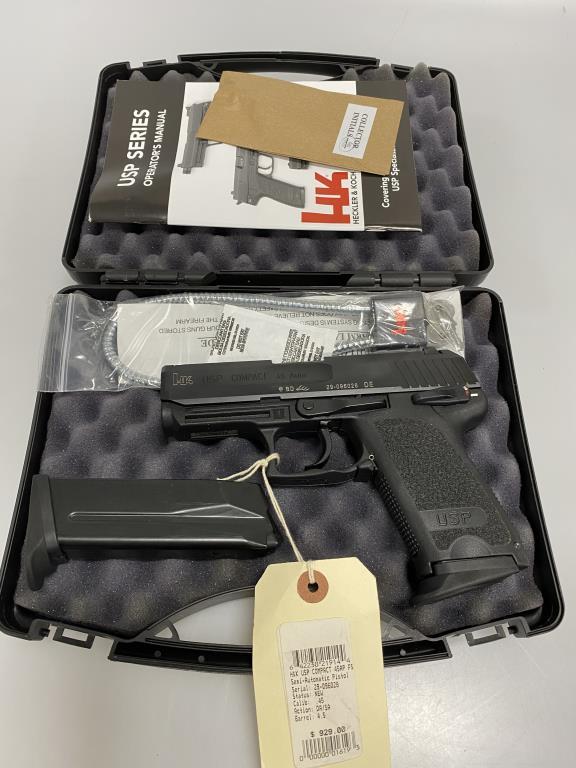 H&K USP Compact 45 DA/SA 4.5" New DA/SA Semi-Auto