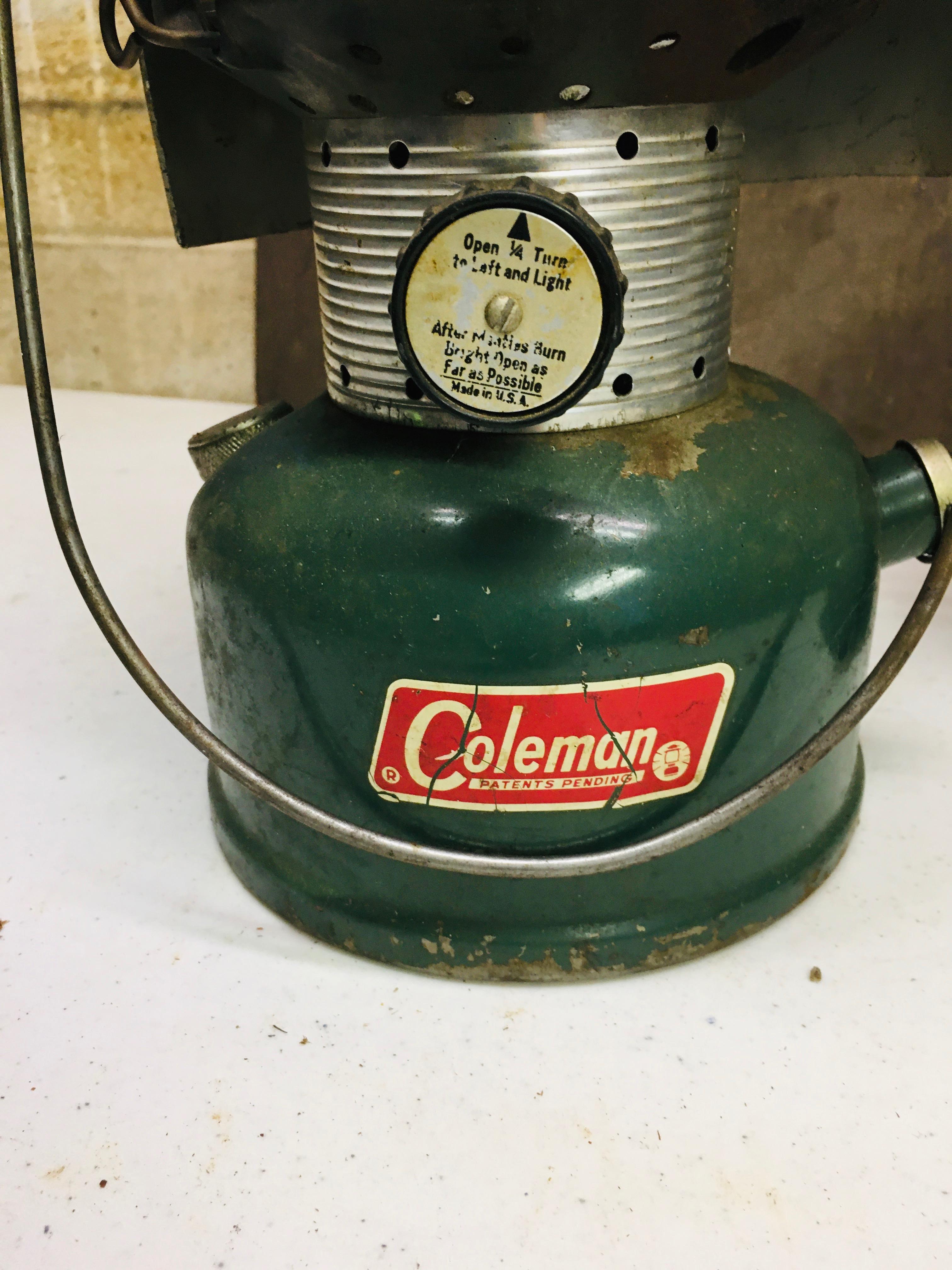Coleman Compact Stove and Colman Lantern with metal shield