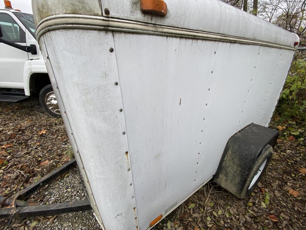 Small White Enclosed Trailer Tow#?