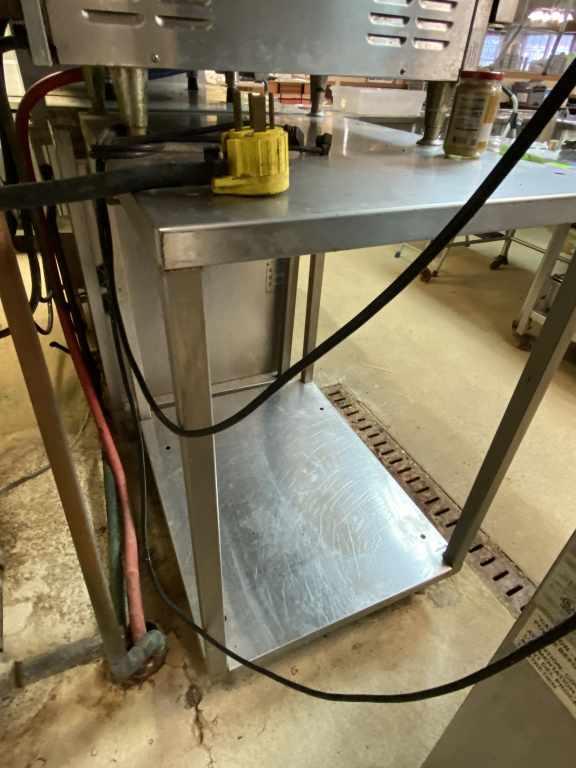 Stainless Steel Work Table, Right Size for Steamer