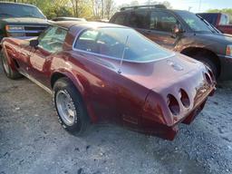 1978  CHEVROLET  CORVETTE   Tow# 105075