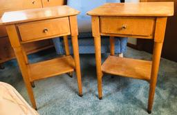 Vintage Bedroom Suite. Dresser, Mirror, Chest & 2 Night Stands