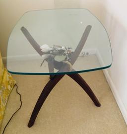 Glass Coffee Table & 2 End Tables