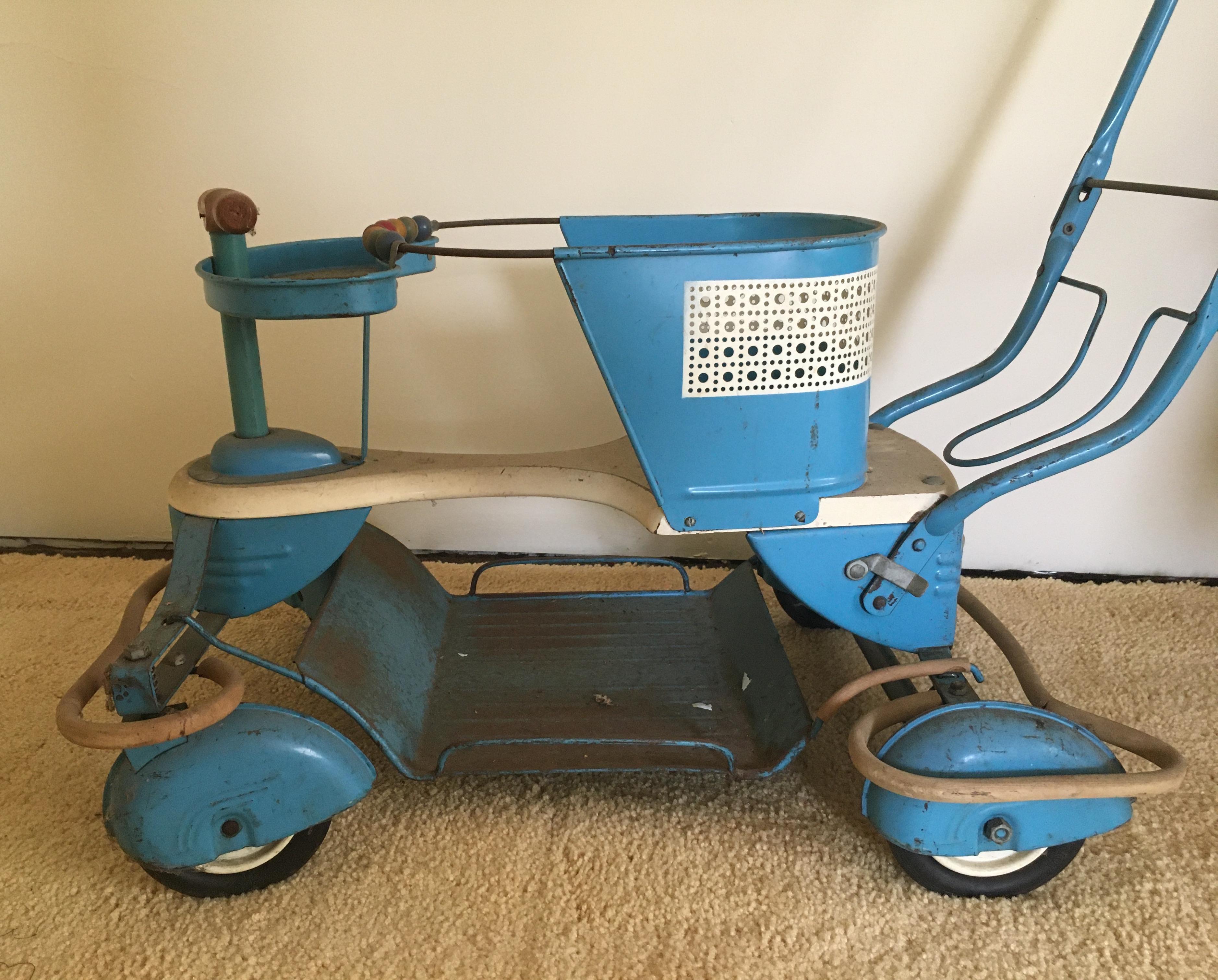 Vintage Metal Baby Carriage