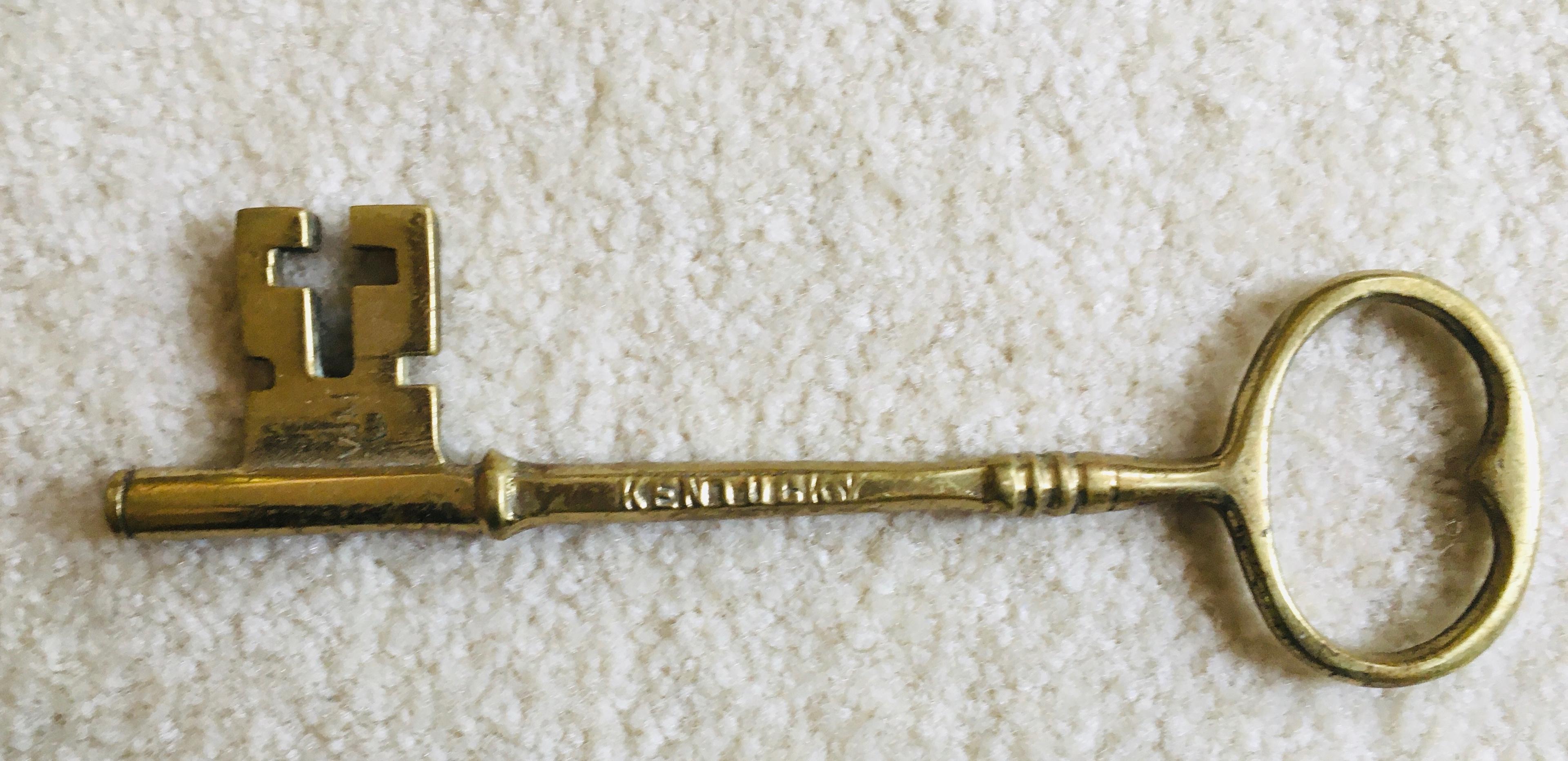Large Metal Skelton Keys Marked KENTUCKY