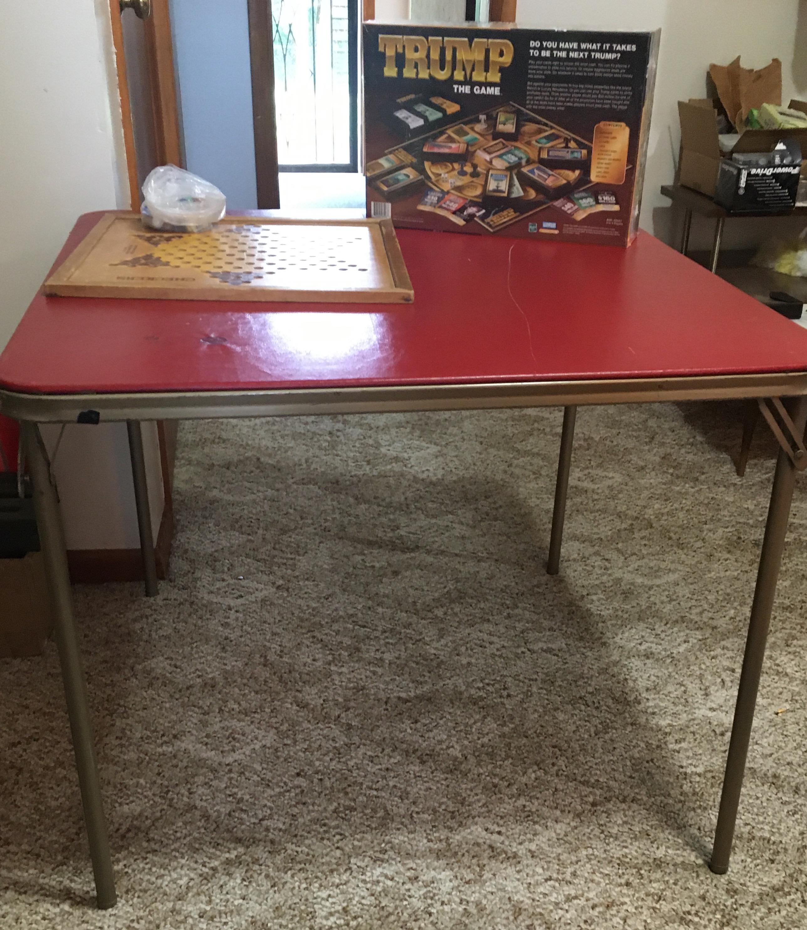 Red Card Table & Trump Board Game & Chinese Checkers