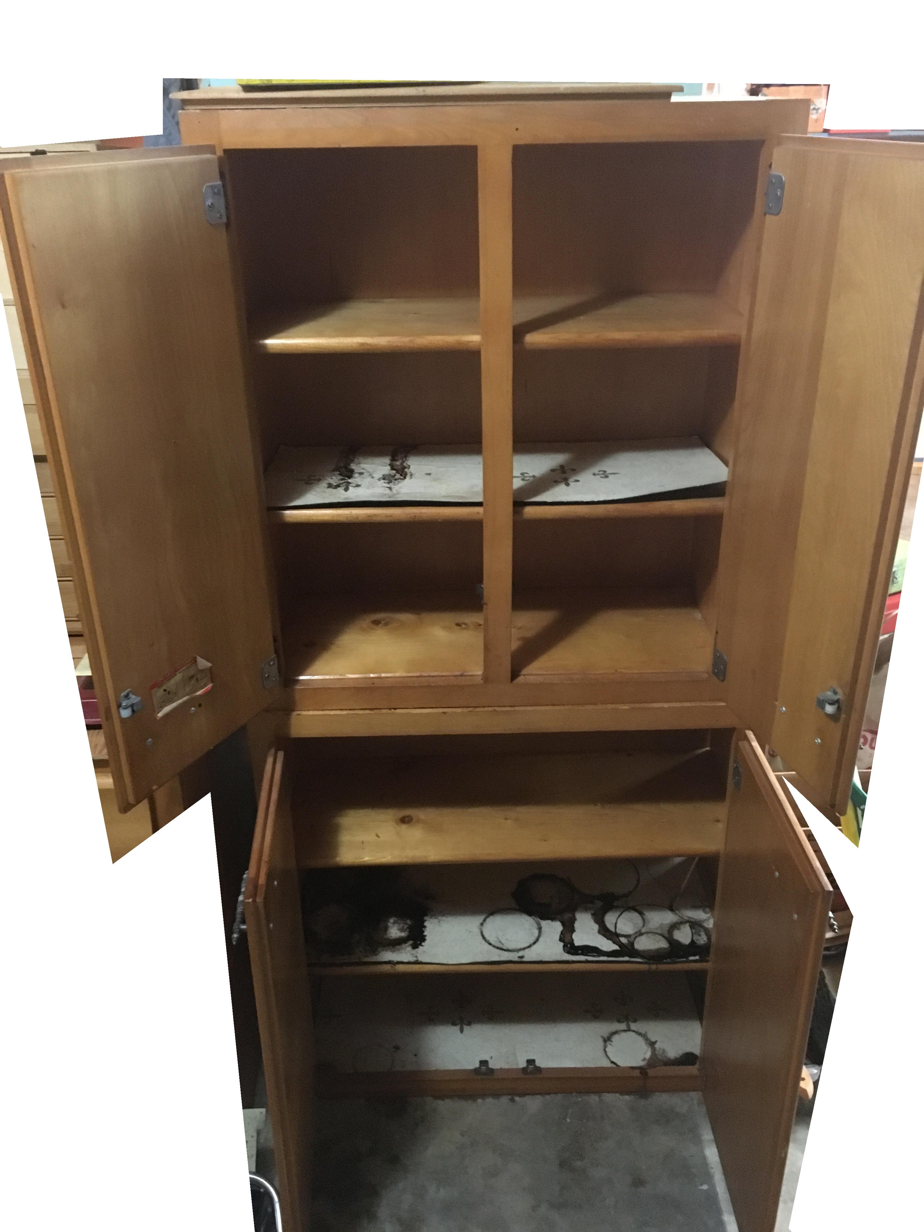 Maple Cabinets removed from Kitchen