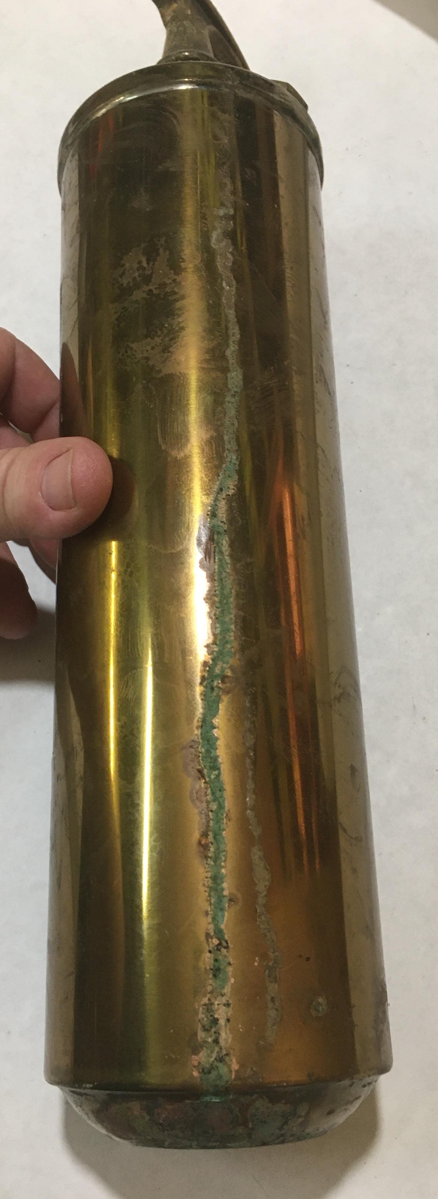 Vintage Brass Fire Extinguisher