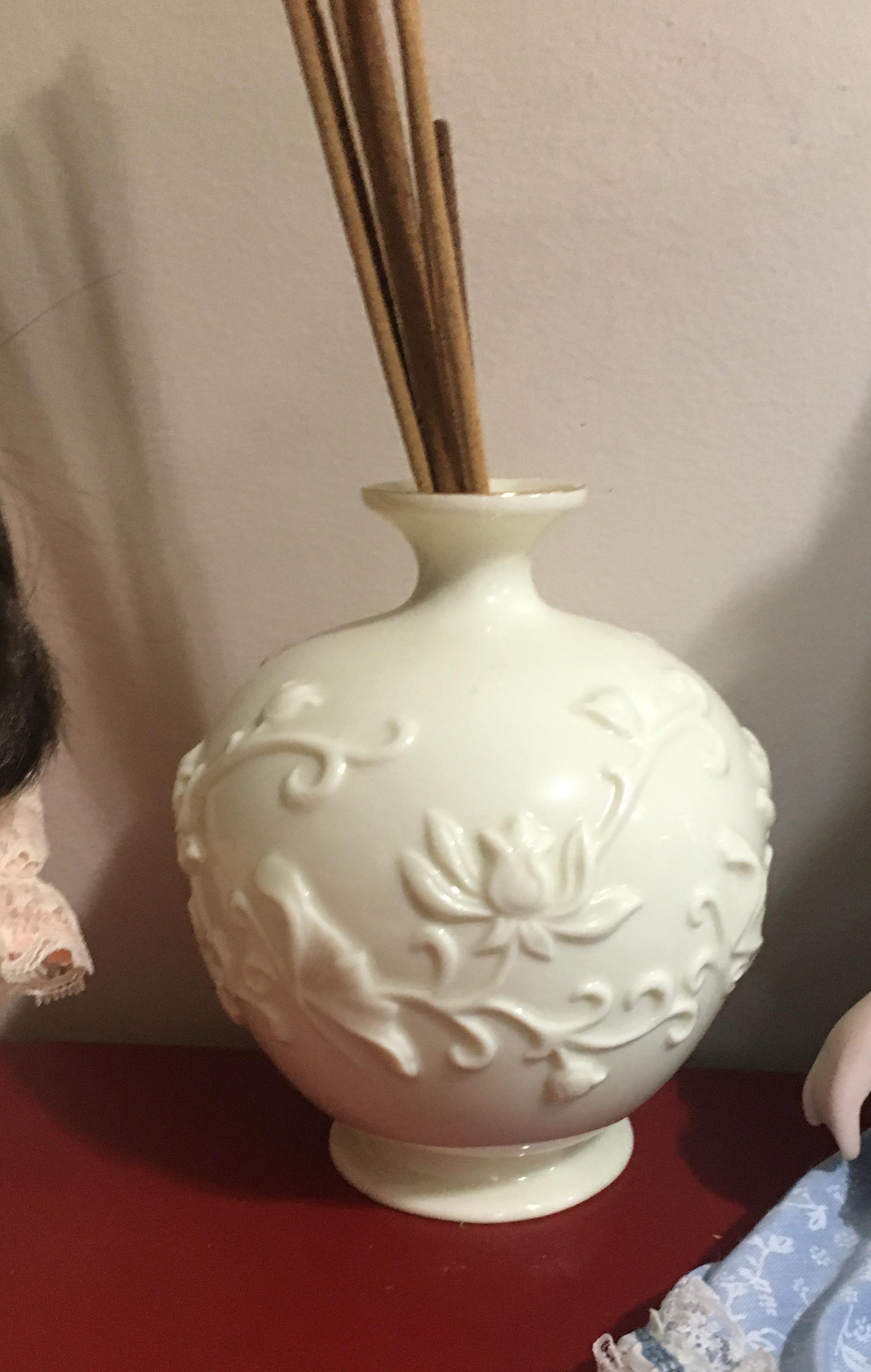 Collector Dolls, Glass Bird Paperweight, Crystal Star Dish, Ceramic Oil Vase