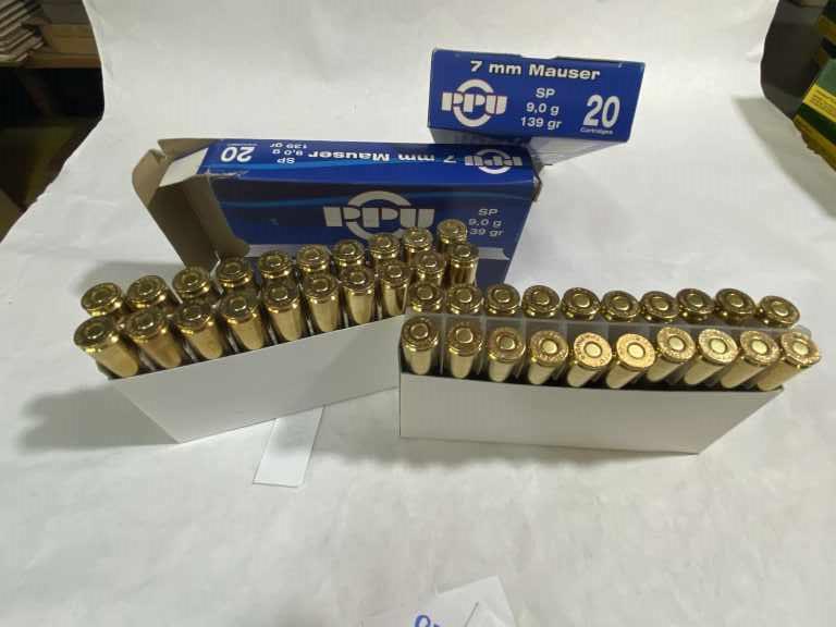 PPU 7mm Mauser 139gr Ammo 40rds