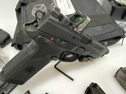 FN FNX-45T 45 Pistol w/Trijicon 700032 Sight