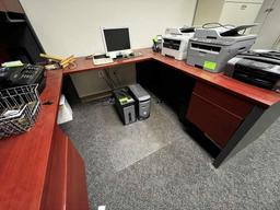 Executive U Desk w/Credenza and Lateral File