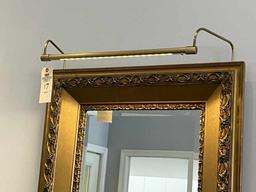 Ornate Lighted Gold Guilded Pier Mirror