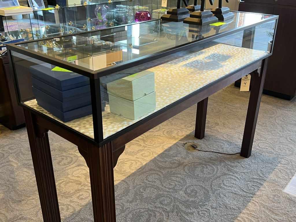 Nice Floor Model Lighted Display Case