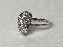 14K White Gold Estate Ring