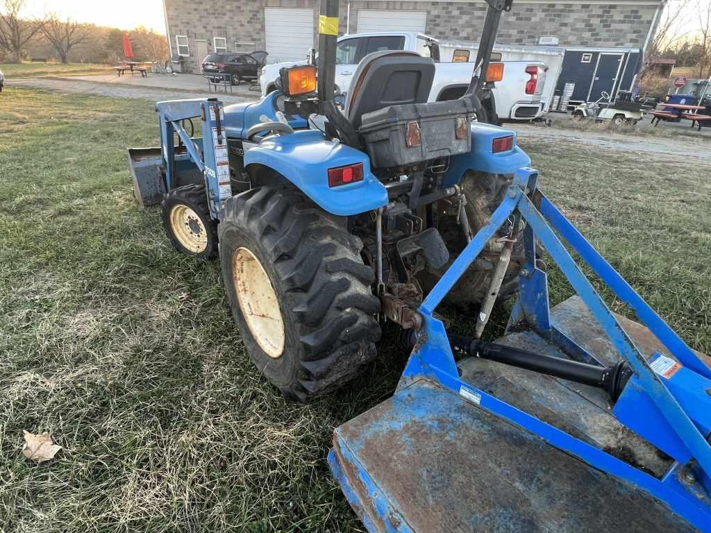 New Holland Tractor TC33D Loader & Rotary Cutter