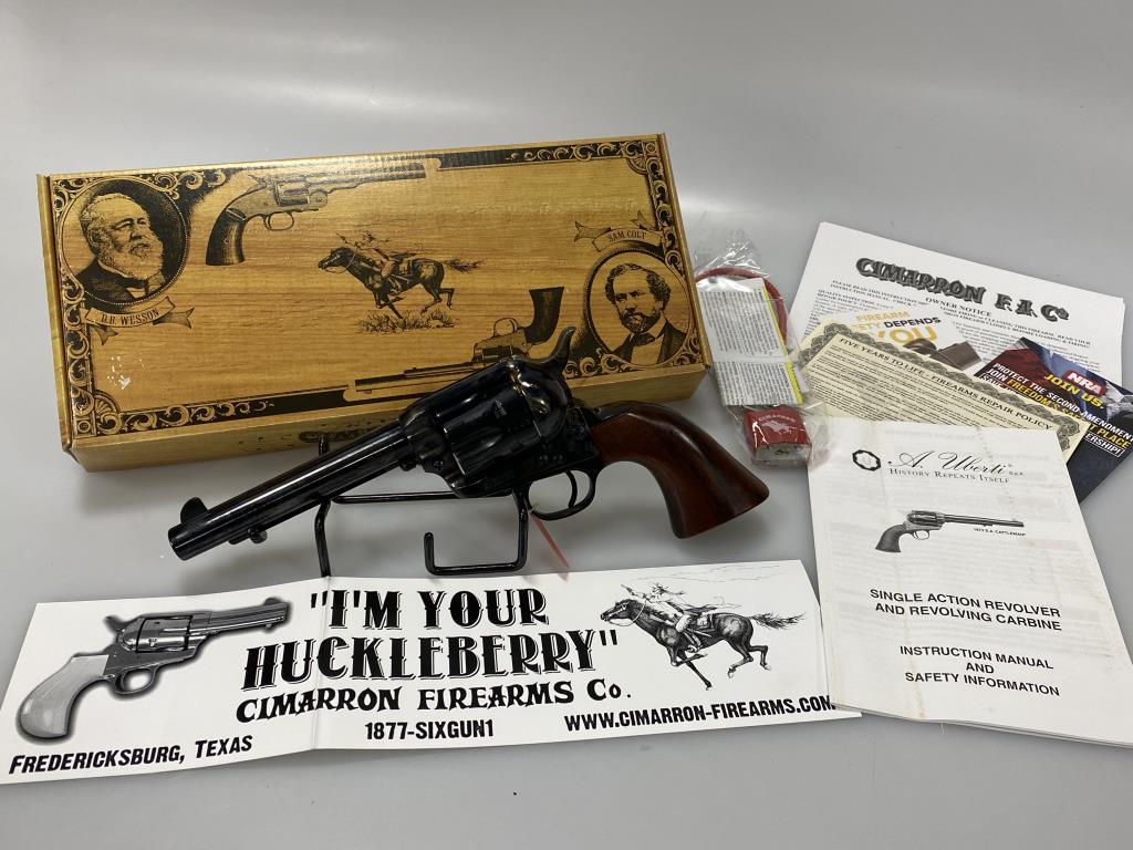 New Cimarron 45 Colt Revolver Snake MAN W-N Name