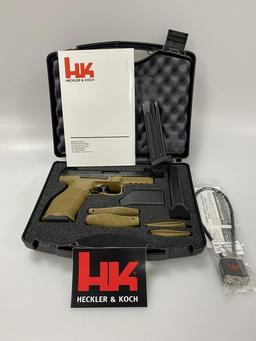 New H&K PI VP9 9mm FDE w/Night Sights 3-15rd Mags