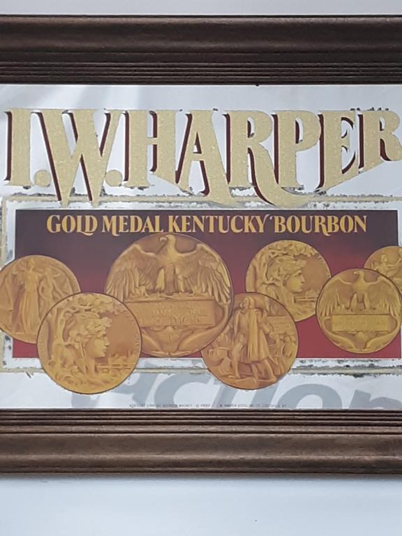 I.W. Harper "Gold Medal Kentucky Bourbon" Mirror