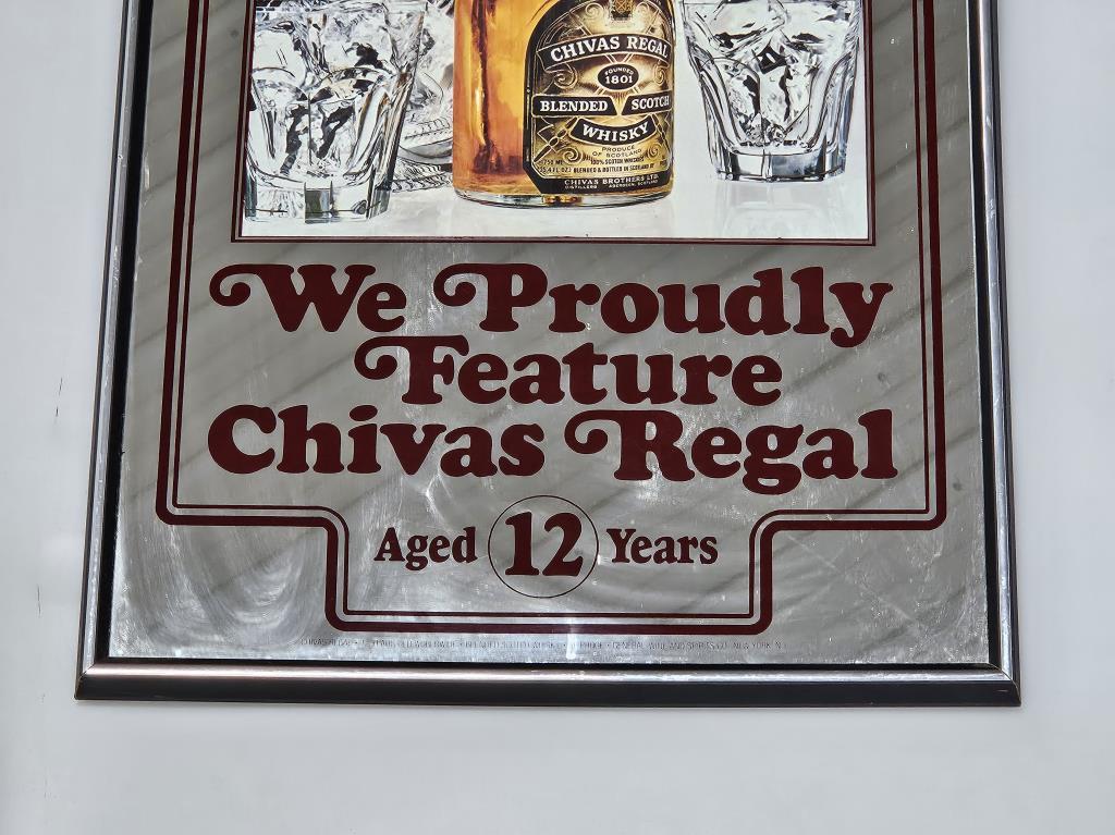 Chivas Regal Scotch Whisky "Proudly" Bar Mirror