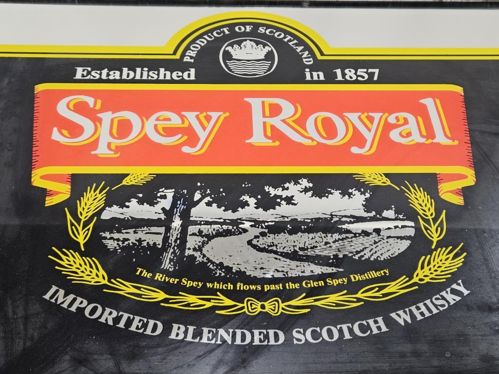 Spey Royal Scotch Whisky "River Spey" Bar Mirror