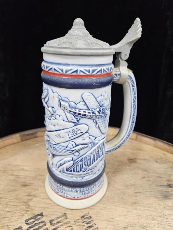 1981 "Flying Classics" Aviation Theme Beer Stein