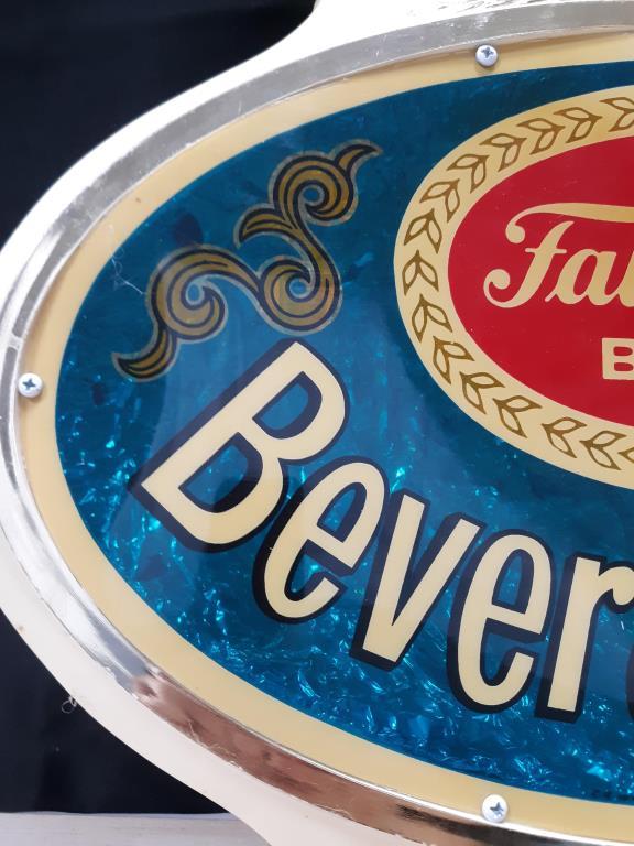 Falls City Beverage Dept. Oval Light-Up Wall Sign