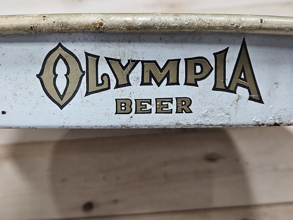 Olympia Beer "It's The Water" Metal Serving Tray